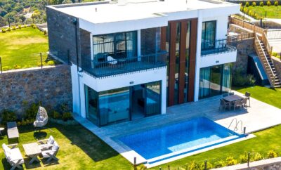 Villa Pera Tas – 3+1 Villa with Private Pool and Magnificent View in Geriş Yalıkavak
